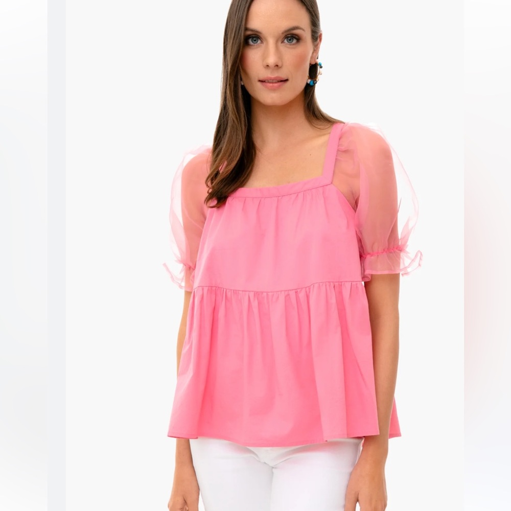 Pomander Place Tuckernuck Tinsley Top pink